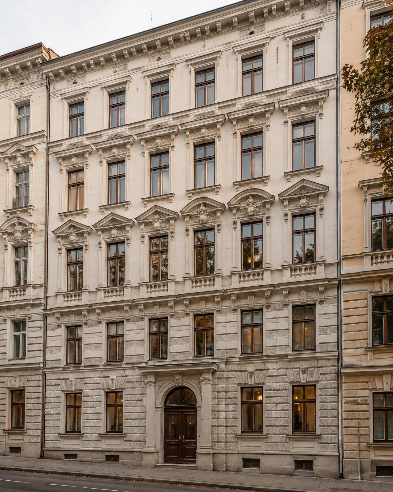 Wiener Gründerzeit-Zinshaus, Straßenansicht