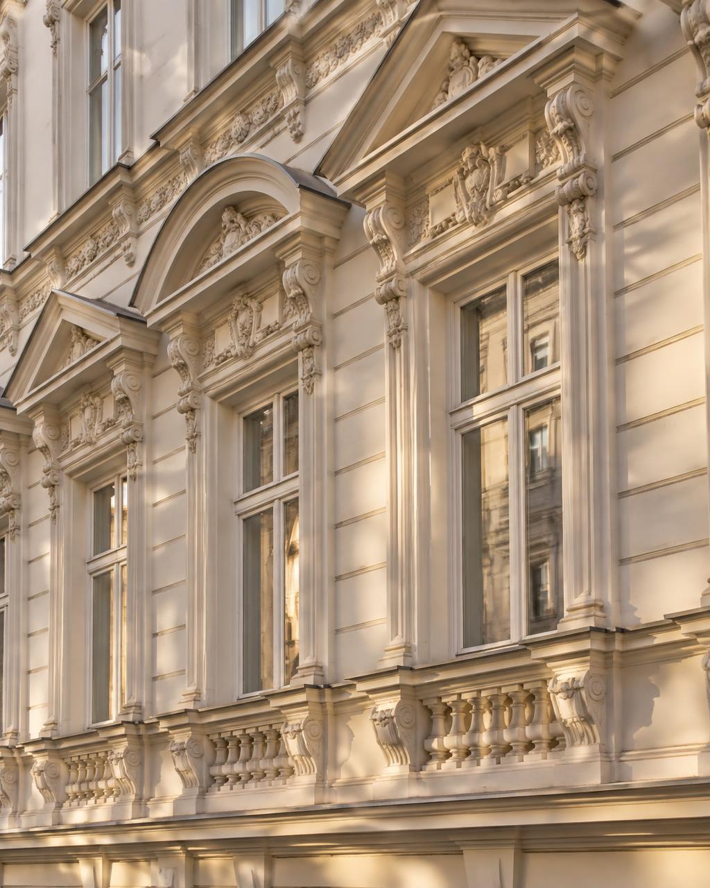 Fassadendetail eines Wiener Altbaus